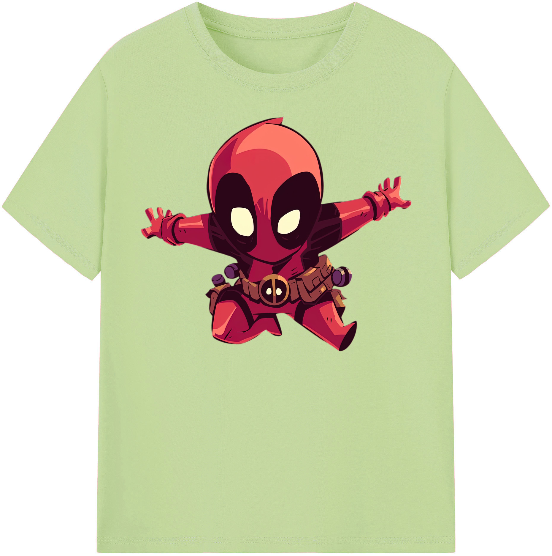 （画像用） Deadpool デッドプール 綿100％半袖Tシャツ（フロントプリント）